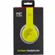 Беспроводные Наушники P-47 Bluetooth + MicroSD + FM Радио чёрные с салатовым