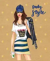 Зошит для записів у клітинку А5 YES Pretty Women 2 681598 96 аркушів