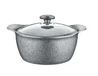 Кастрюля со стеклянной крышкой OMS 3120-26-grey 26 см 5.6 л