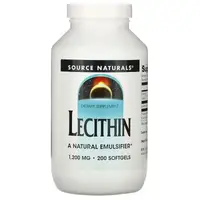 Натуральная добавка Source Naturals Lecithin 1200 mg, 200 капсул