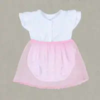 Детский комплект боди с юбкой GABBI BD-25-11 Белый/розовый р.80 (14469)