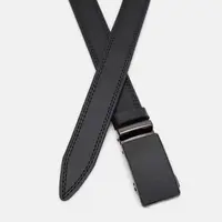 Чоловічий шкіряний ремінь Borsa Leather 115v1genav18-black