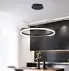 Люстра светодиодная подвесная LED светильник для квартиры на потолок лэд 26724 Черный 40-180х80х80 см.