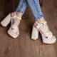 Женские босоножки Fashion Aquelina 3078 38 размер 24,5 см Бежевый