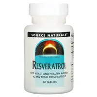 Натуральная добавка Source Naturals Resveratrol 40 mg 60 таблеток