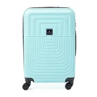 Чемодан средний 4 колеса Ricco Grande T1Marble20lightblue-L