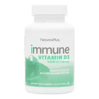 Витамины и минералы Natures Plus Immune Vitamin D3 5000 IU 60 капсул