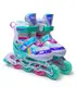Раздвижные ролики Scale Sports размер 30-33 (светящиеся колеса). Rainbow Tiffany (1767547055)