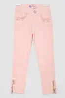 Джинсы для девочек, цвет персиковый, 247R10020