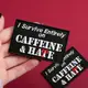 Набор шевронов 2 шт "Survive Entirely On Caffeine & Hate" 5×8 см вышитый патч на липучке