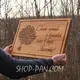 Кухонная доска с гравировкой на подарок