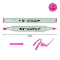 Маркер спиртовой Santi Brush SA-126 390894 флуоресцентный розовый