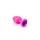 Силиконовая анальная пробка , Pink Silicone Amethyst, S