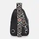 Женский кожаный рюкзак через плечо Borsa Leather K15-606bl-black