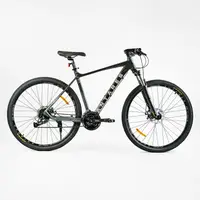 Велосипед Спортивный Corso ANTARES 29", 24 скорости, рама алюминиевая 21", оборудование Shimano. Black (138290)