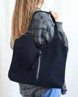 Сумка замшевая женская «Lottie» черная