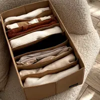 Ящик ORGANIZE для хранения на 8 ячеек  (бежевый)
