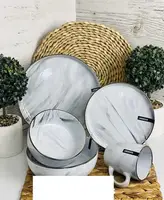 Сервиз столовый Ardesto Marmo AR0018MRBW/3 18 предметов белый