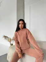 Теплий спортивний костюм YK0100 Бежевий S/M