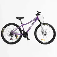Велосипед Спортивный 27.5 дюймов Corso Amber MB-960 оборудование Shimano стальная рама 15 дюймов 21 скорость. Violet and White (177332)