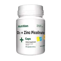 Витамины и минералы EntherMeal D3 + Zinc Picolinate, 60 капсул