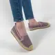 Мокасины эспадрильи женские с перфорацией сиреневые