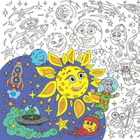 Плакат-раскраска Космос