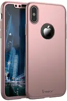 Чехол-накладка Ipaky 360 PC Full Protection Case Apple iPhone X Rose Gold