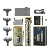 Комплект триммер та шейвер VGR 2 в 1 V-649 золотистый