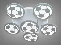 Люстра светодиодная "футбольные мячи" 8432/5+1 BK LED 3color dimmer 105W DH