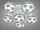 Люстра светодиодная "футбольные мячи" 8432/5+1 BK LED 3color dimmer 105W DH