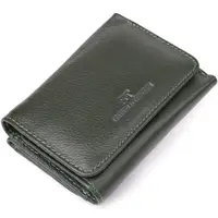 Маленький гаманець зручного формату із натуральної шкіри ST Leather 23076 Зелений