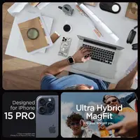 Чохол Spigen для iPhone 15 Pro - Ultra Hybrid Zero One MagFit, Natural Titanium (ACS07216)