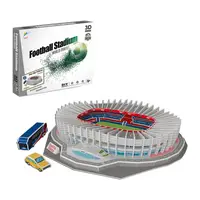 Стадион Пари Сен-Жермен. Огромные 3D пазлы "Parc des Princes"  Трехмерный конструктор-головоломка.