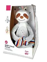 Нічник Лінивець Tongle Toys, мелодії, проєктор. Gray (140665)