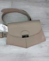 Cумка женская на пояс клатч Demi бежевая