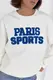 Теплий світшот на флісі з написом Paris Sports - молочний цвет, S