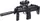 Автомат свето-звуковой ZIPP Toys HK MP7 Черный