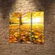 Модульные картины на кухню на ПВХ ткани, 80x80 см, (80x25-3)