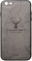 Чехол-накладка TOTO Deer Shell With Leather Effect Case Apple iPhone 6/6s Gray