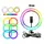 Кільцева світлодіодна лампа RGB LED RING MJ26 26 см з утримувачем телефону, кільцева лампа велика