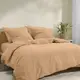 Евро постельное белье с простыней на резинке WARM SAND CS1