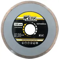 Диск алмазный Werk СeramiСs 1A1R WE110121 125x5x22.225 мм серебристый