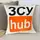 Подушка патриотическая ЗСУ hub 3D 2702_E 12729 50х50 см белая