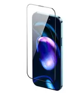 Защитное стекло Baseus для iPhone 14 Pro Max - Full-Glass 0.3mm (с сеткой на динамик), Black (SGLZ020301)