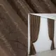 Комплект (2шт. 1,5х2,7м.) готовых жаккардовых штор "Савана". Цвет коричневый Код 518ш  33-0337