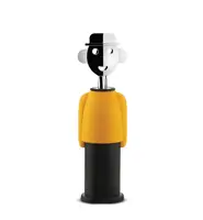 Штопор механический Alessi Alessandro M 21 см желтый