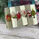 Набор вафельных кухонных полотенец Турция Новый год Колокольчик Свеча 5805 40х60 см 6 шт