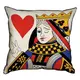 Подушка с мешковины Queen of my heart 45x45 см (45PHB_21L007)