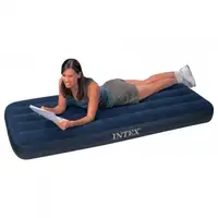Велюровый односпальный матрас Intex 64756 191x76x25 см Синий